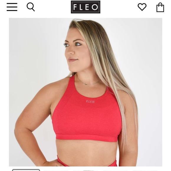 Fleo Other - Fleo Jourdaine sports bra in Heather Virtual Pink